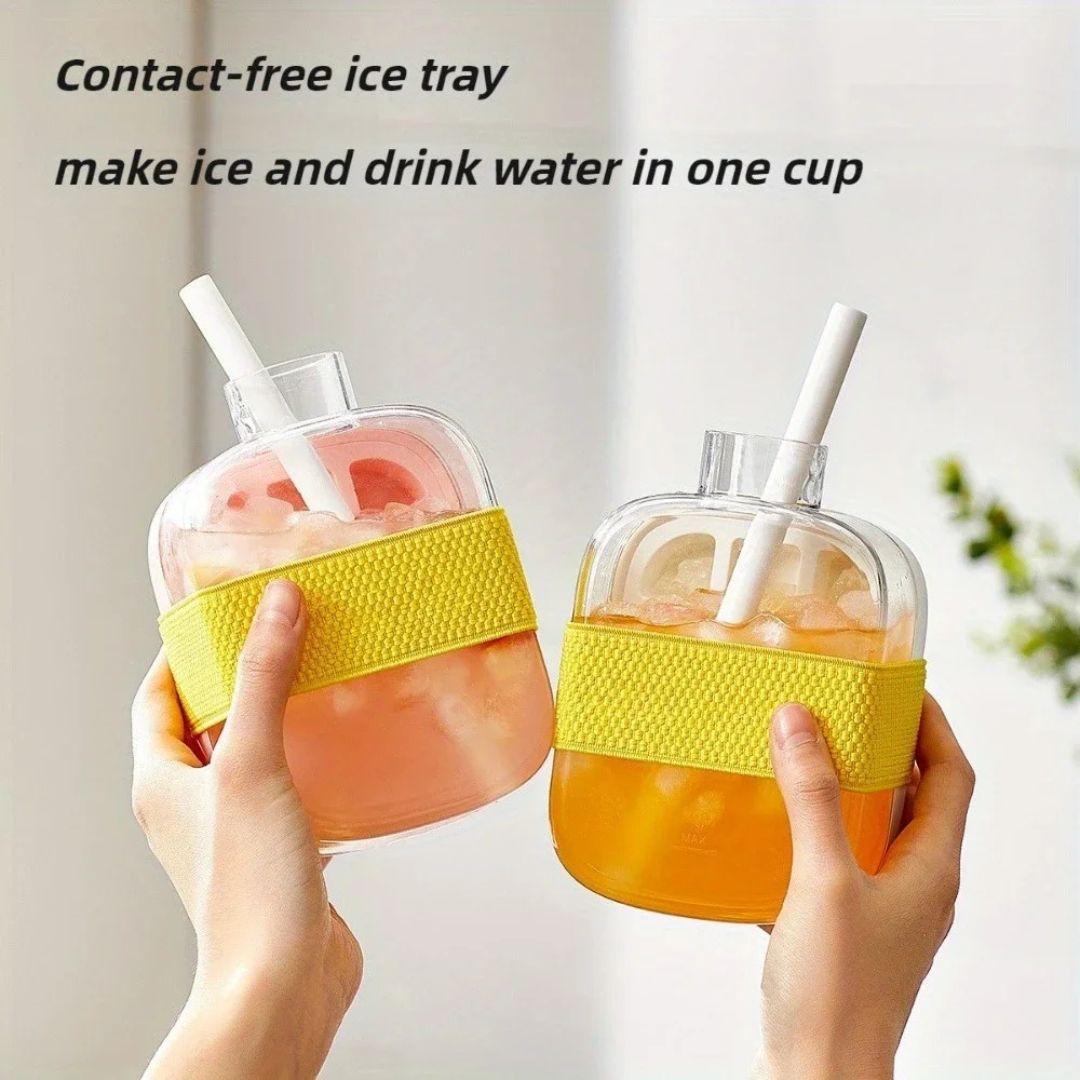 CoolSip⢠| 2-in-1 Ice Cube Bottle (500ml & 800ml Bundle)