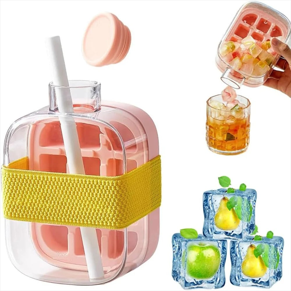 CoolSip⢠| 2-in-1 Ice Cube Bottle (500ml & 800ml Bundle)