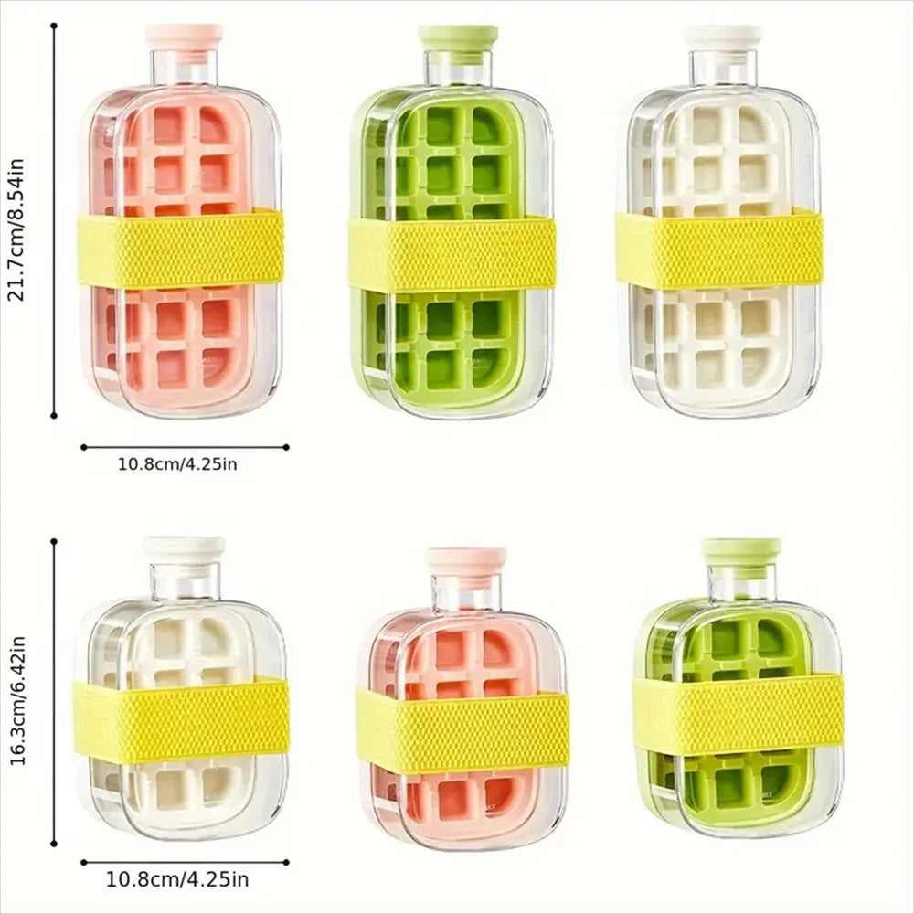 CoolSip⢠| 2-in-1 Ice Cube Bottle (500ml & 800ml Bundle)