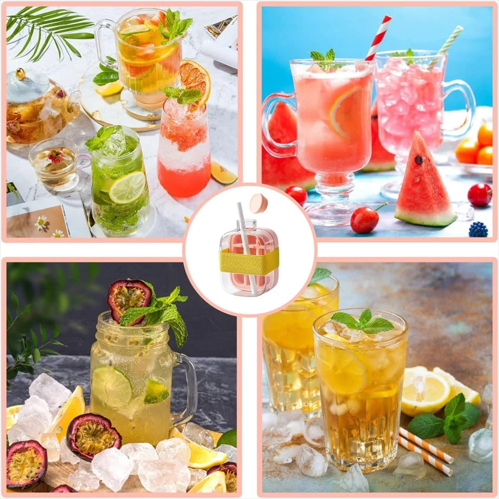CoolSip⢠| 2-in-1 Ice Cube Bottle (500ml & 800ml Bundle)