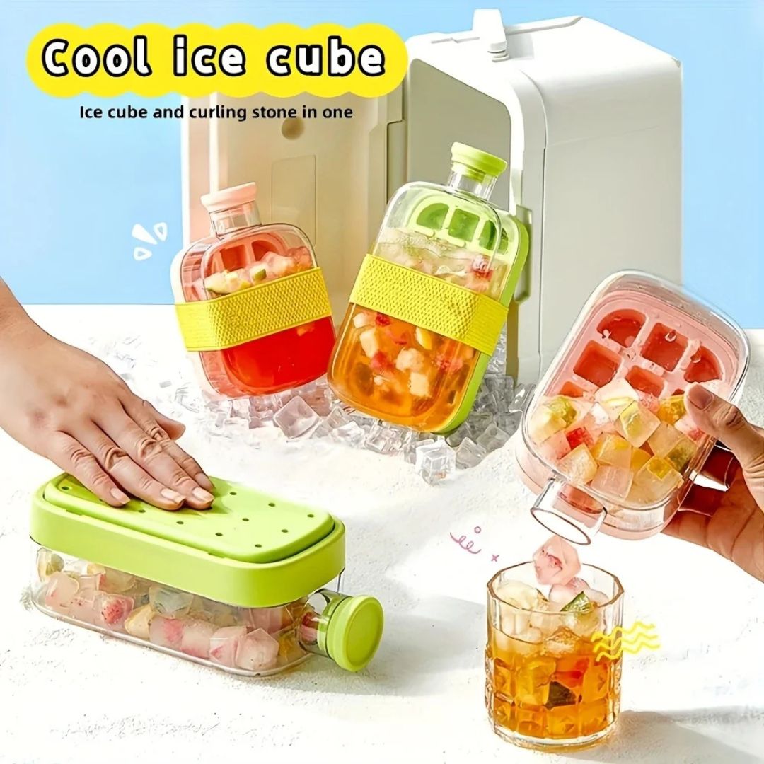 CoolSip⢠| 2-in-1 Ice Cube Bottle (500ml & 800ml Bundle)