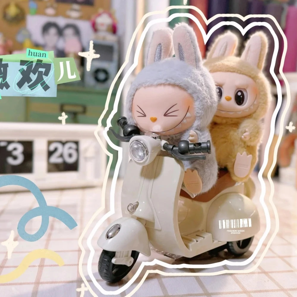 360° Rotating Motorcycle Toy for Labubu Doll "Doll not included"