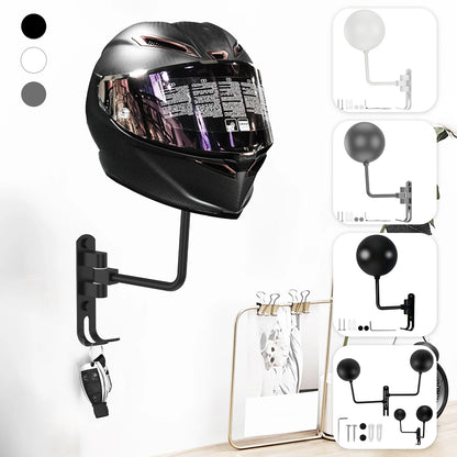 PivotRack™ | 2 Pack Wall-Mount 180° Helmet Holder