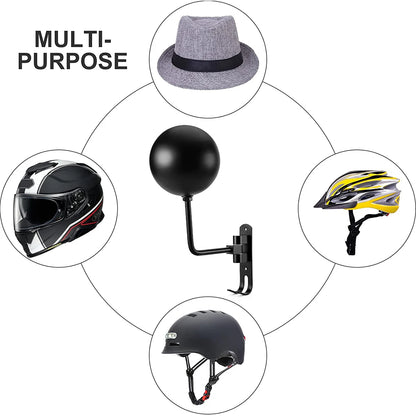PivotRack™ | 2 Pack Wall-Mount 180° Helmet Holder