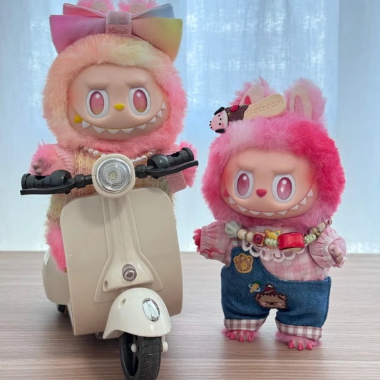 360° Rotating Motorcycle Toy for Labubu Doll "Doll not included"