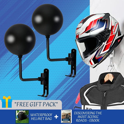 PivotRack™ | 2 Pack Wall-Mount 180° Helmet Holder