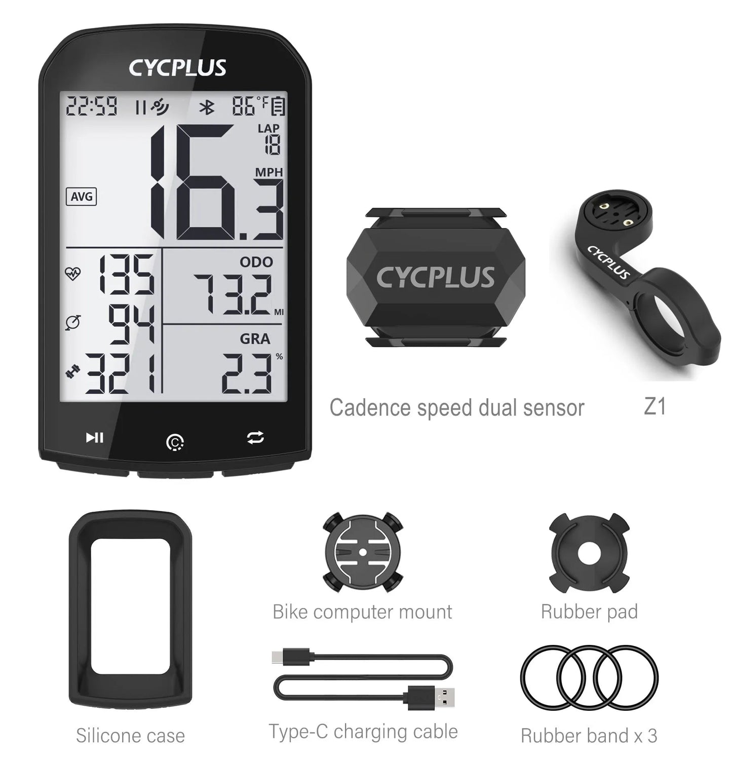 BikeCalculatorSpeed&GPSBluetooth5.0™ - Cyclemd