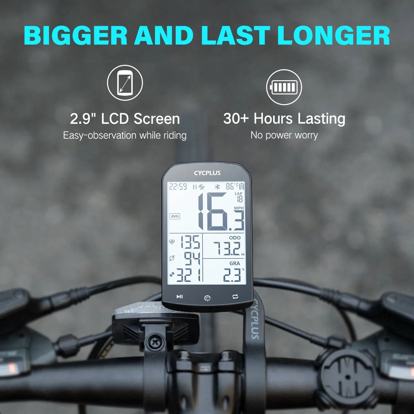 BikeCalculatorSpeed&GPSBluetooth5.0™ - Cyclemd