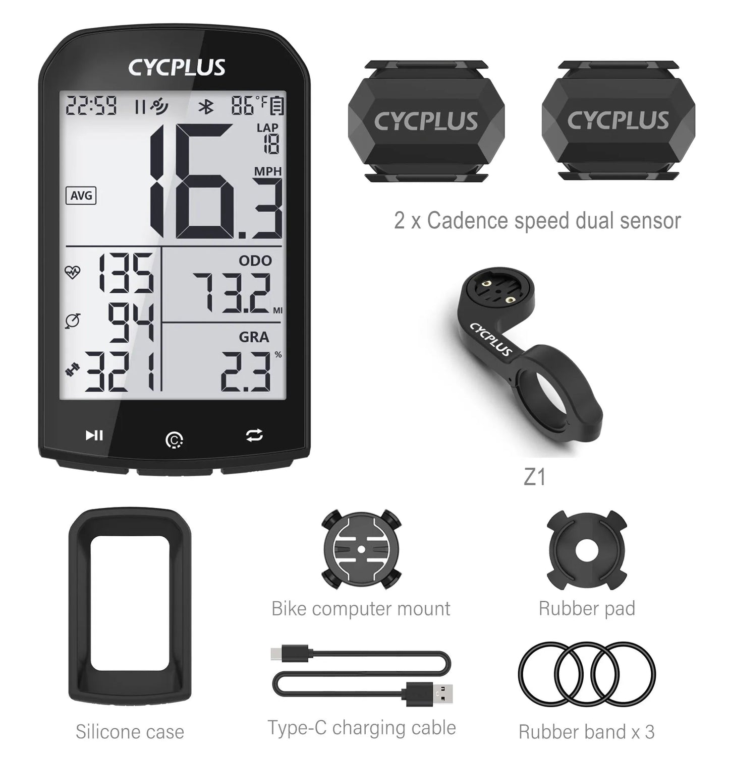 BikeCalculatorSpeed&GPSBluetooth5.0™ - Cyclemd