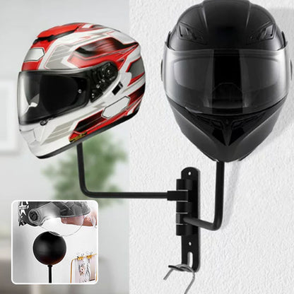 PivotRack™ | 2 Pack Wall-Mount 180° Helmet Holder